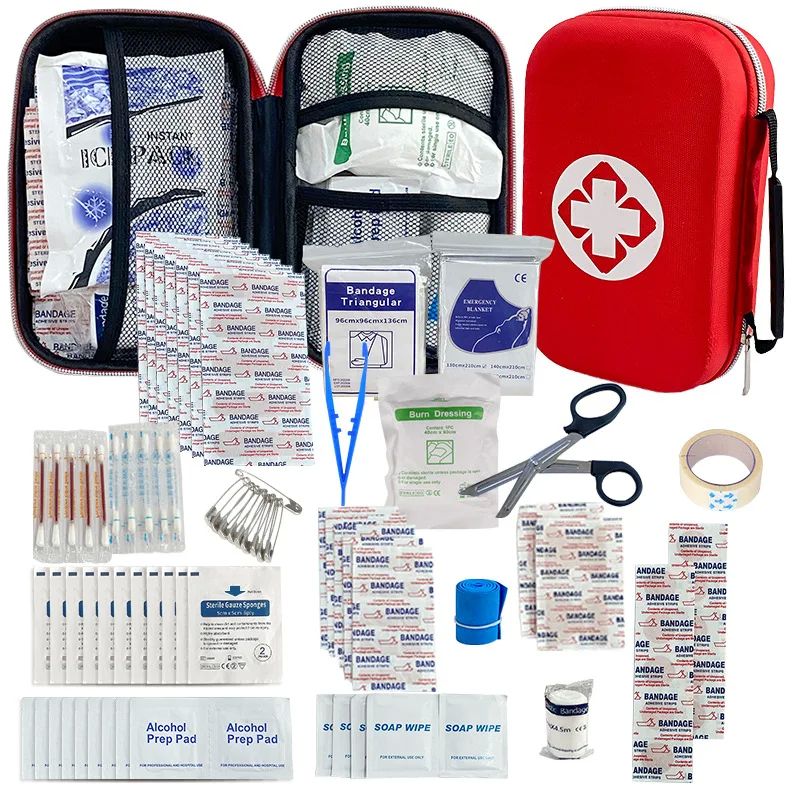 Portable First Aid Kit – 12-Type, 160-Piece & 284-Piece Emergency Medical Sets