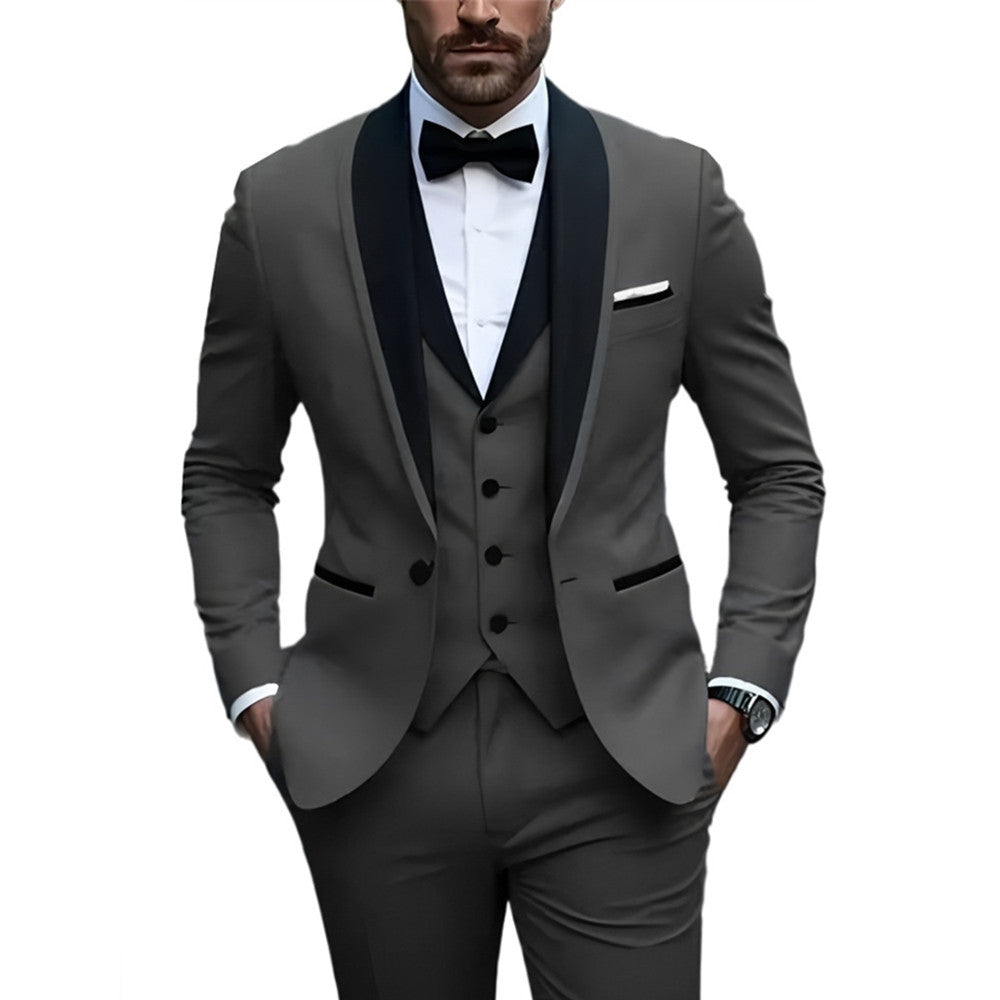 Men's Slim Fit Business Casual Suit