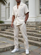 Men's Casual Blazer & Trousers Set – Smart-Casual Two-Piece | Fredlox Direct