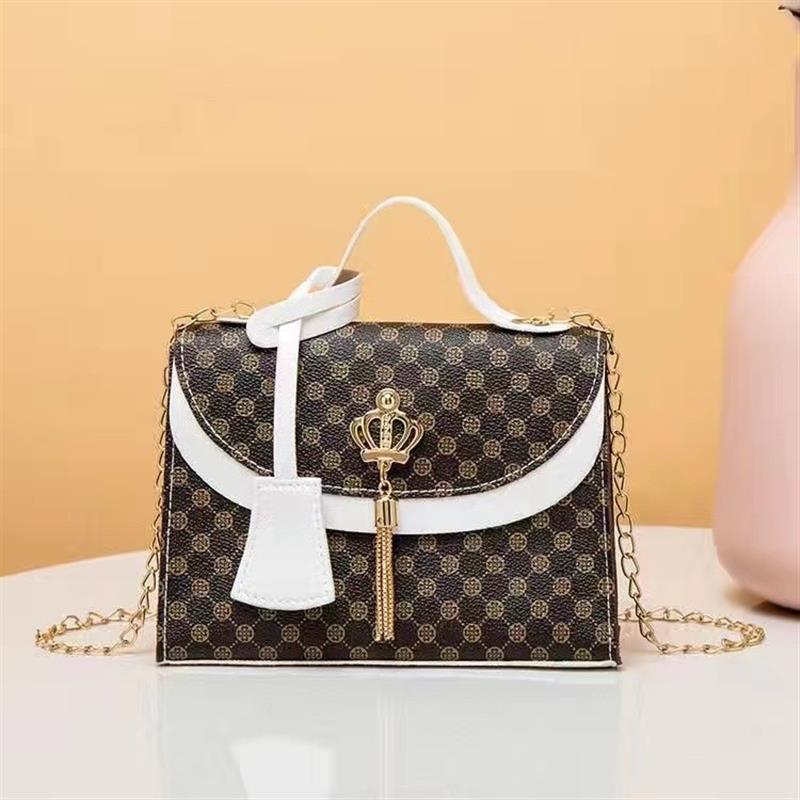 British Style Leather Small Square Handbag