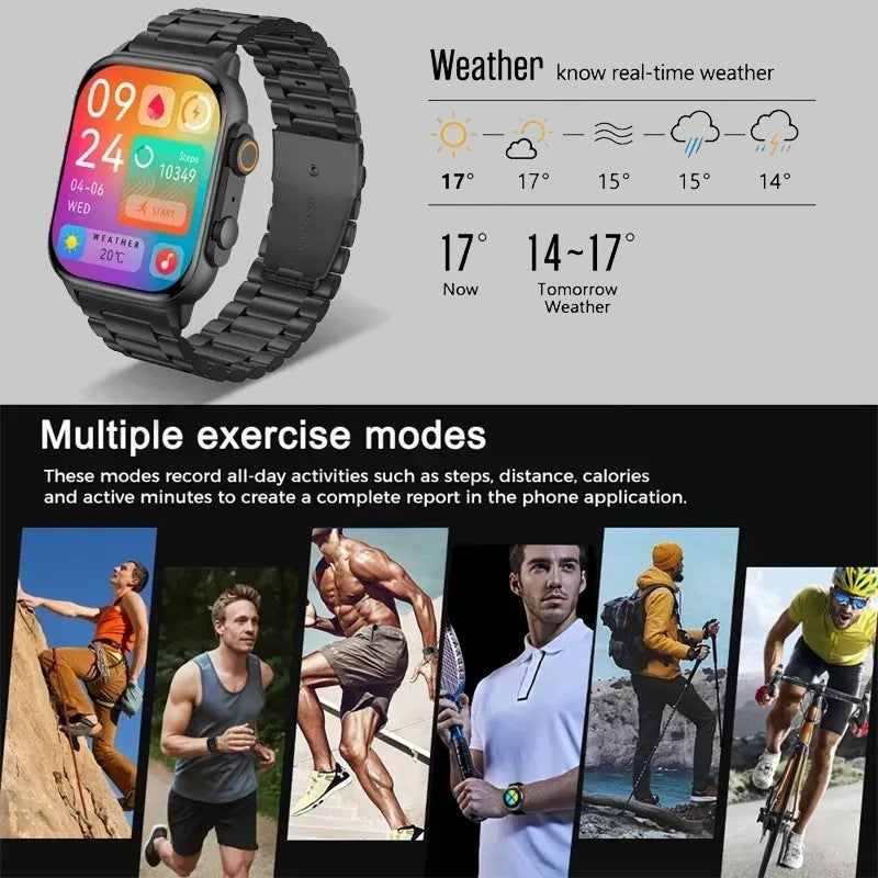 Multi-Functional Bluetooth Call Smartwatch - Health & Fitness Tracker