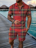 Men's Short Sleeve T-Shirt and Shorts Set CHJ-CS-GZ16 S