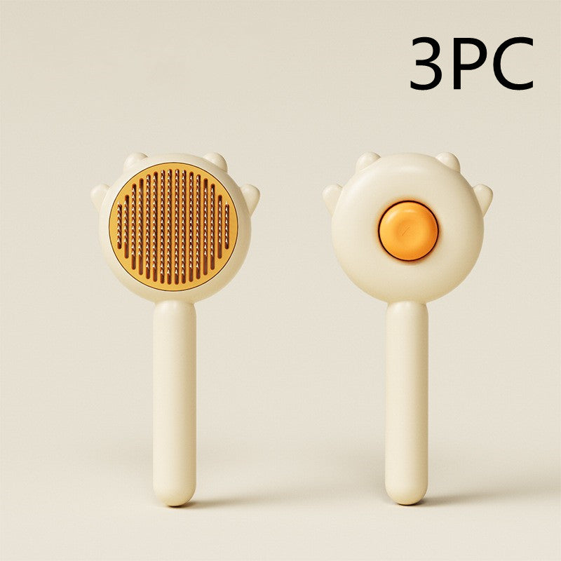 Pet Grooming Brush - Massage Comb for Hair Removal & Shedding Control