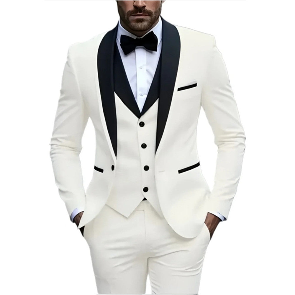 Men's Slim Fit Business Casual Suit