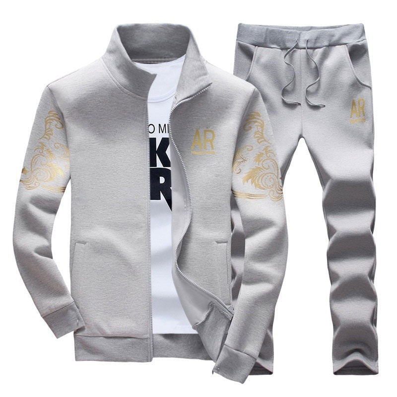 Men's Zipper Jacket and Trousers Set YT6122103626 2XL