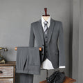 Men's Slim Fit Business Suit Set – Viscose Blend
