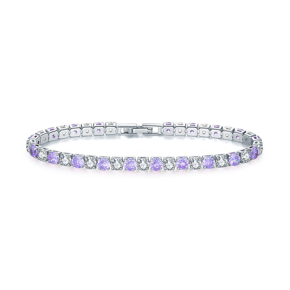 Zircon Tennis Bracelet | Gold, Rose Gold & Platinum