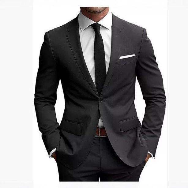 Men's Slim Fit Korean-Style Suit