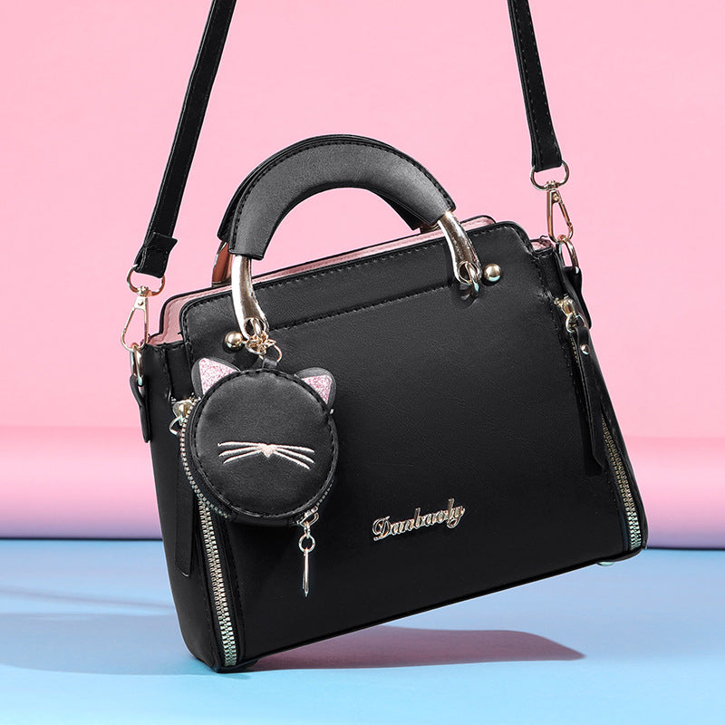 Women's Solid Color PU Shoulder Bag