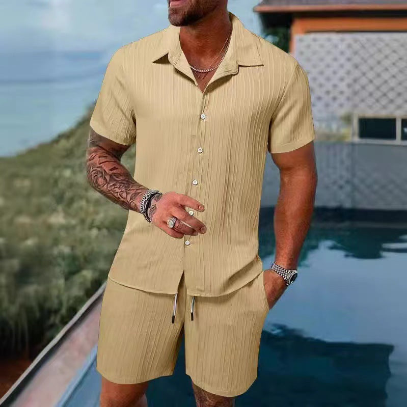 Men's Summer Mesh Polo & Shorts Set | 16 Colors
