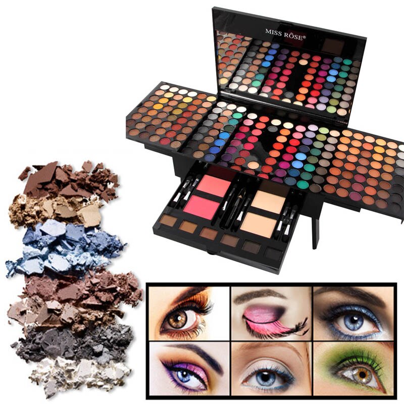 180 Colors Eyeshadow Blush Set - Piano-Shaped Makeup Palette Box