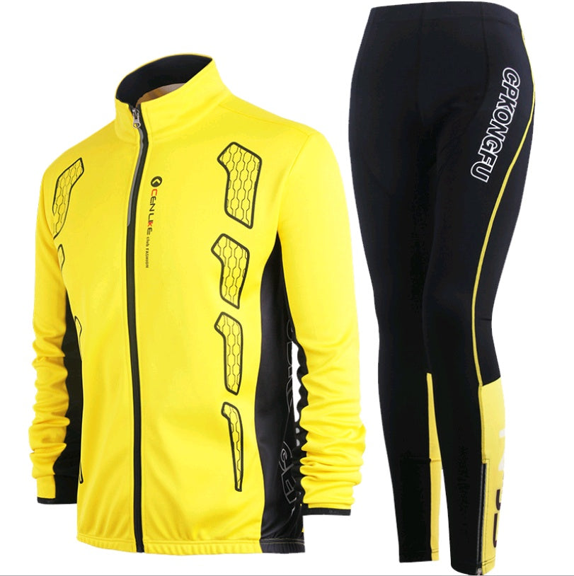 Unisex Long-Sleeve Cycling Jersey Set