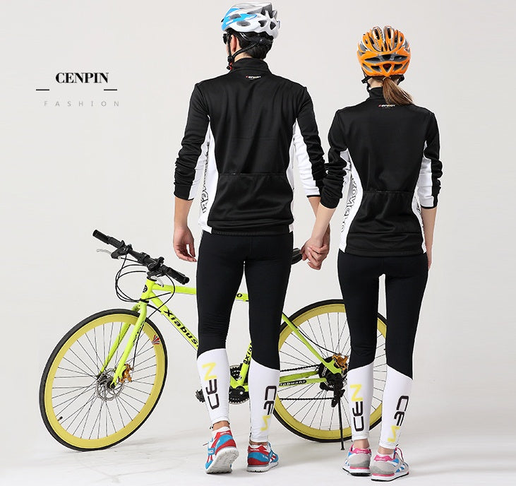 Unisex Long-Sleeve Cycling Jersey Set