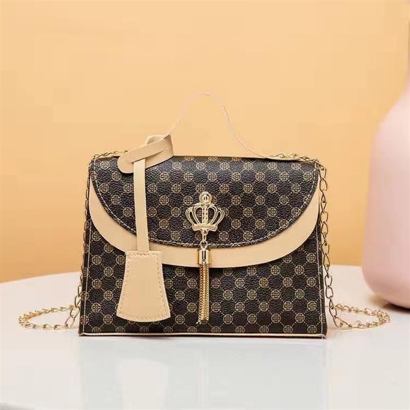 British Style Leather Small Square Handbag