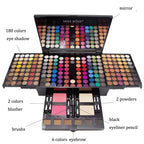 180 Colors Eyeshadow Blush Set - Piano-Shaped Makeup Palette Box
