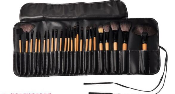 24-Piece Professional Makeup Brush Set - Complete Cosmetic Brush Collection