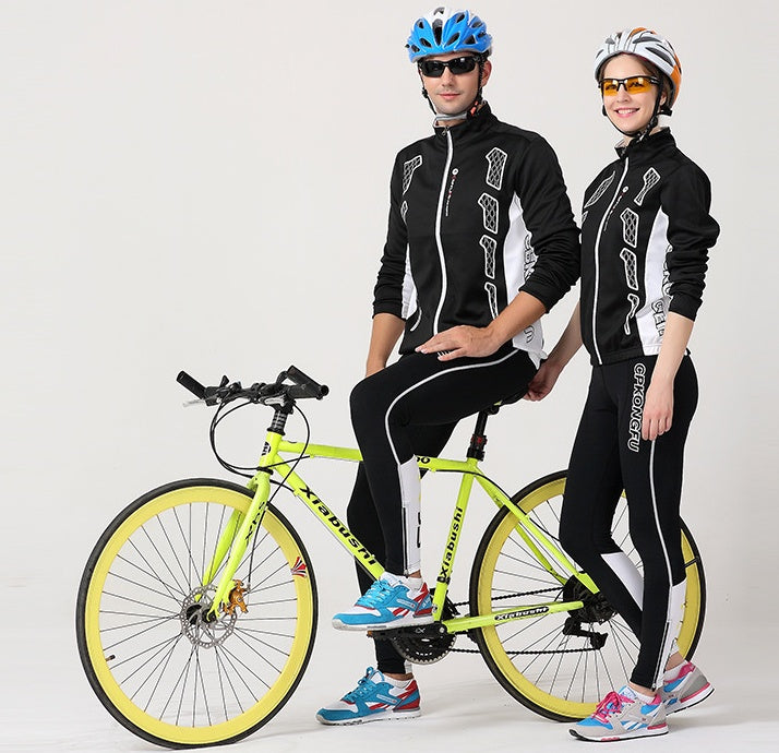 Unisex Long-Sleeve Cycling Jersey Set