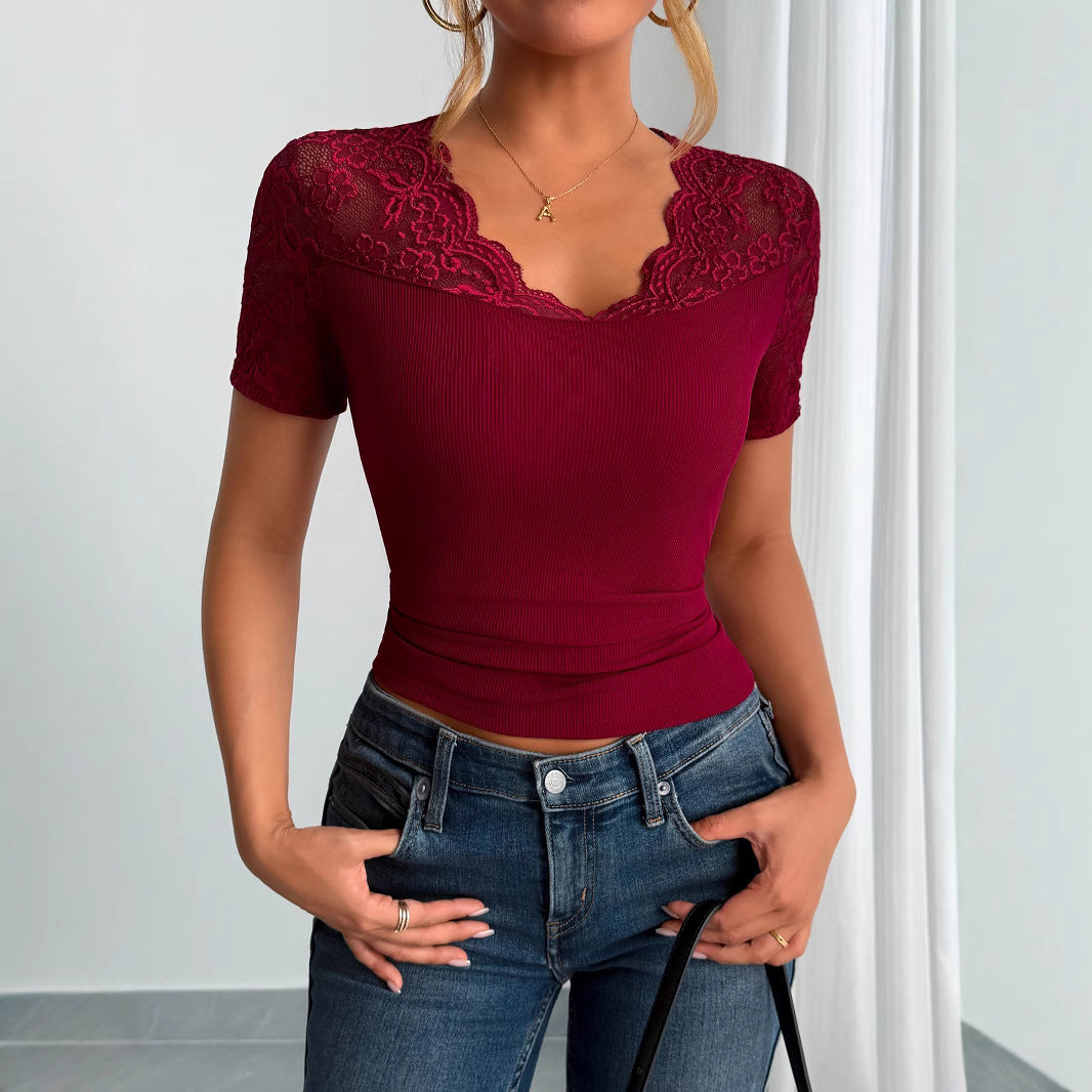 Women's Lace Detail Top
