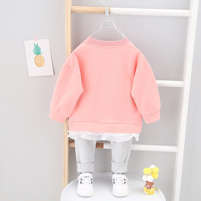 Kids' Unisex Spring Autumn Outfit Set