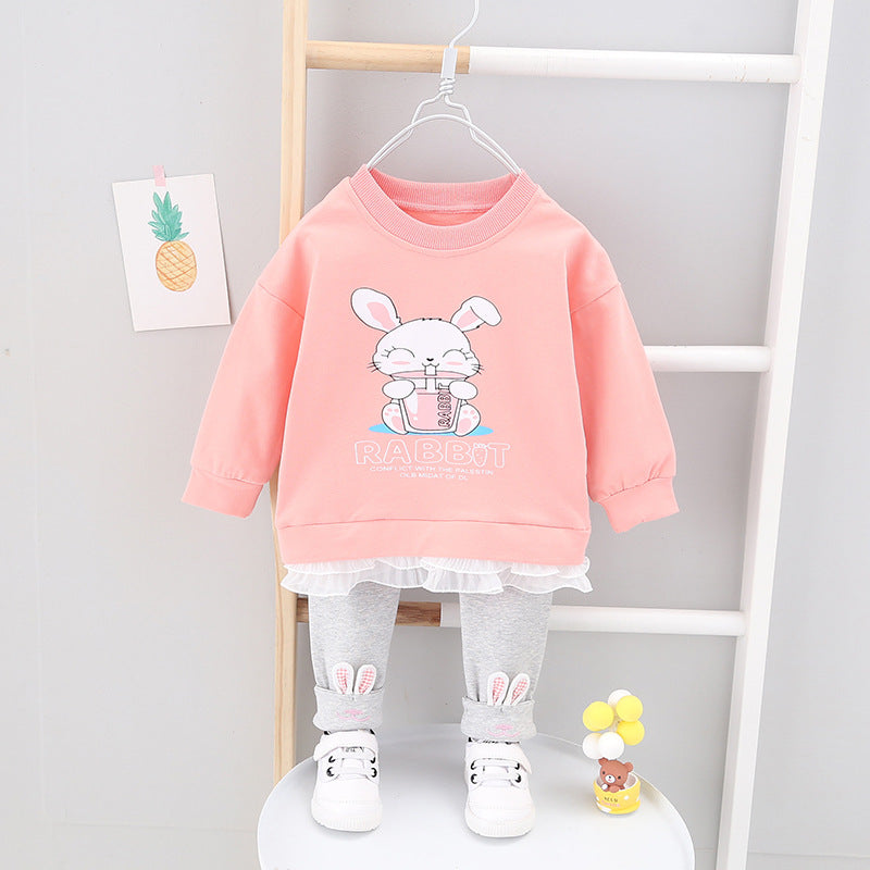 Kids' Unisex Spring Autumn Outfit Set