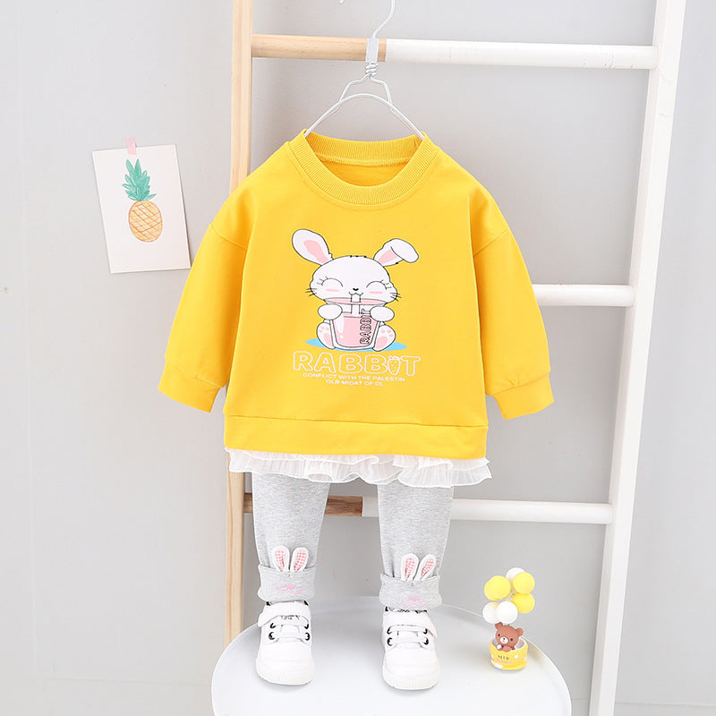 Kids' Unisex Spring Autumn Outfit Set