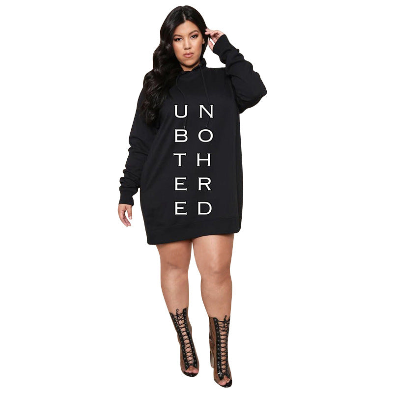 Women's Plus Size Hoodie Dress