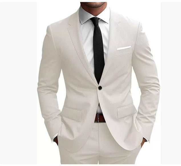 Men's Slim Fit Korean-Style Suit