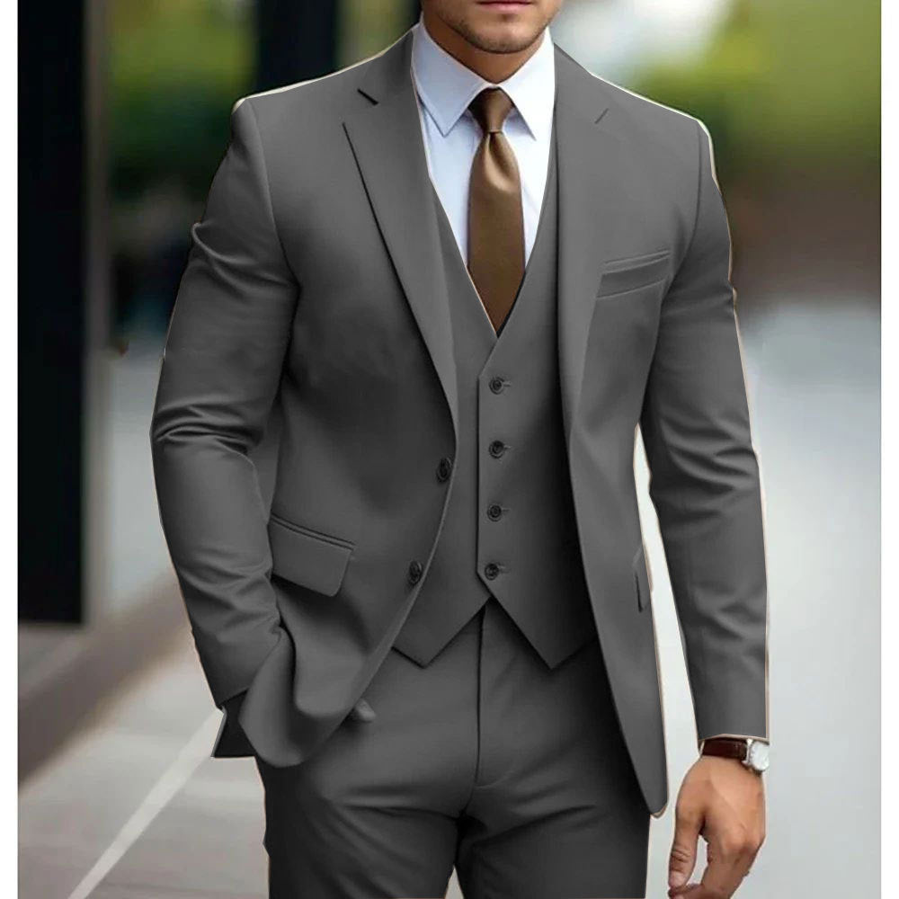 Men's Slim Fit Three-Piece Suit