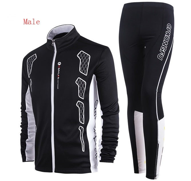 Unisex Long-Sleeve Cycling Jersey Set