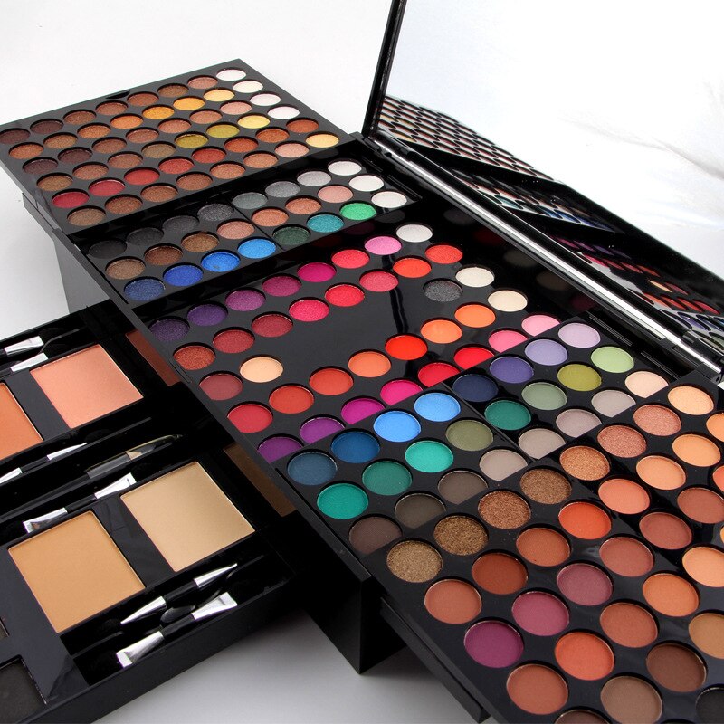 180 Colors Eyeshadow Blush Set - Piano-Shaped Makeup Palette Box