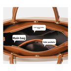 Genuine Leather Crossbody Bag – Milk Tea | Fredlox Direct