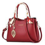 Women's 3-in-1 PU Clutch Bag | Crossbody, Shoulder & Handbag Red