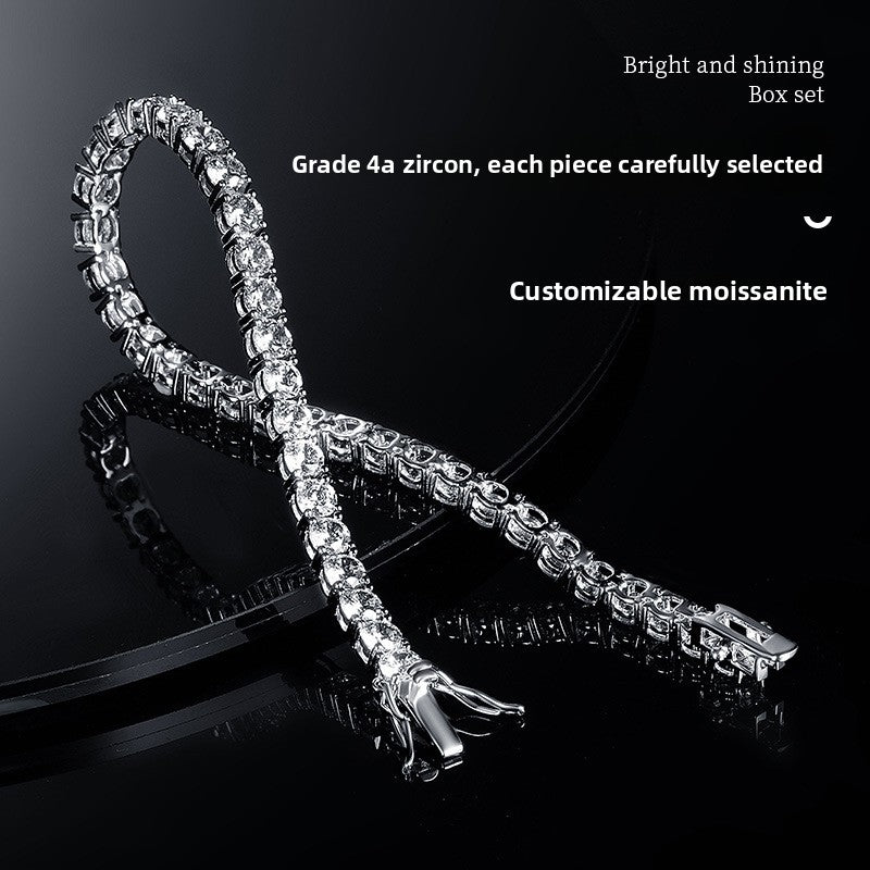 Classic 18K Gold Plated Zircon Tennis Bracelet