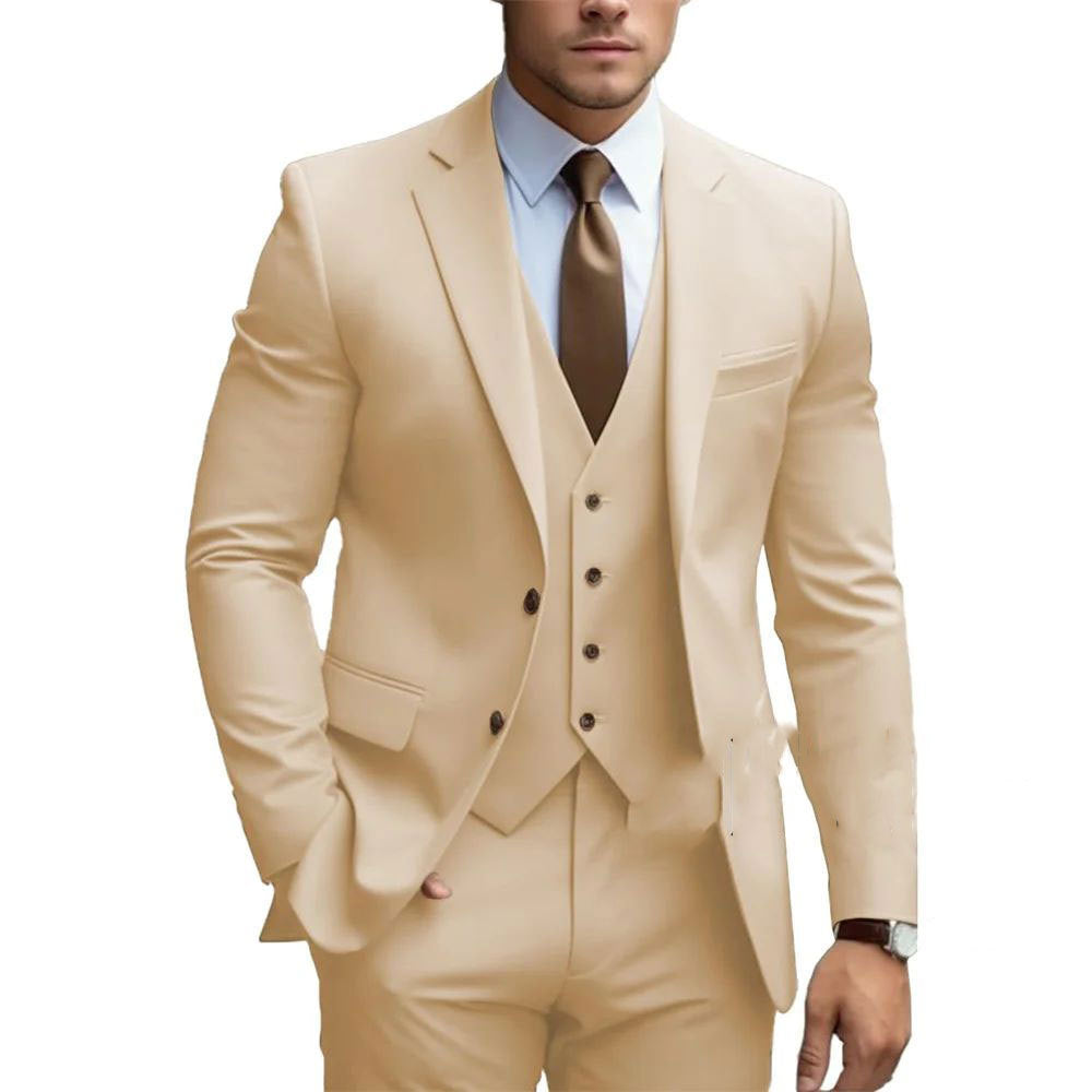 Men's Slim Fit Three-Piece Suit