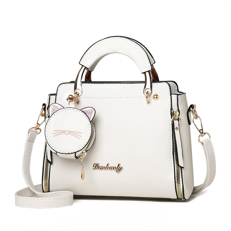 Women's Solid Color PU Shoulder Bag