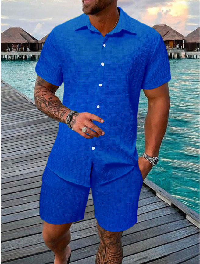 Men's Vacation Casual Shirt & Shorts Set | 6 Colors