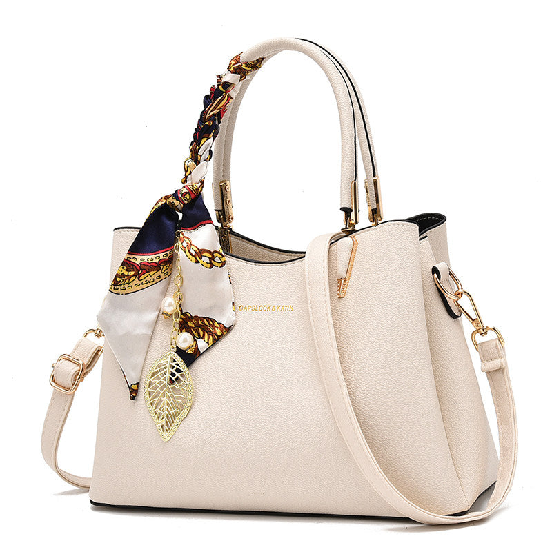Women's British Style PU Shoulder Handbag