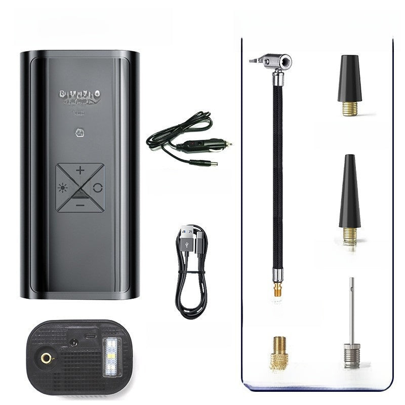 Portable Digital Car Tire Inflator with Power Bank Function