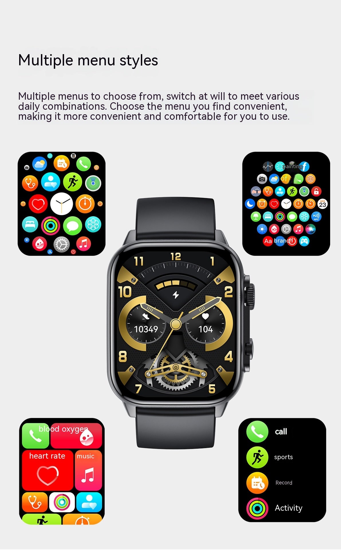 Multi-Functional Bluetooth Call Smartwatch - Health & Fitness Tracker