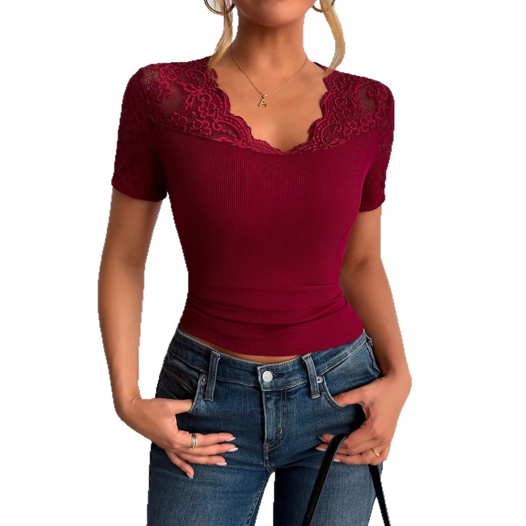 Women's Lace Detail Top
