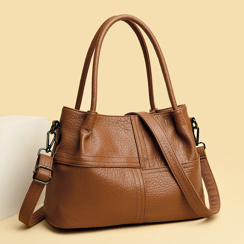 Women's Genuine Cowhide Leather Tote Bag