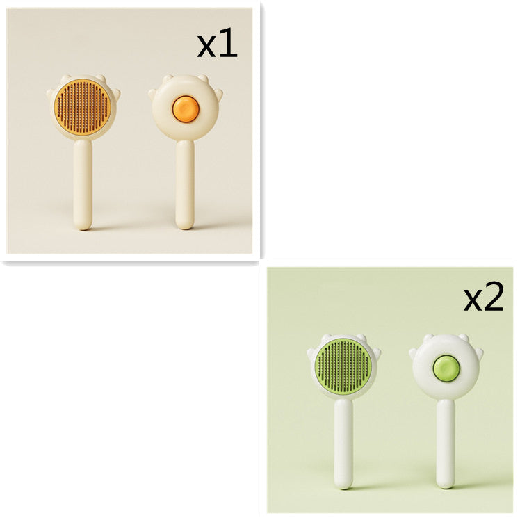 Pet Grooming Brush - Massage Comb for Hair Removal & Shedding Control