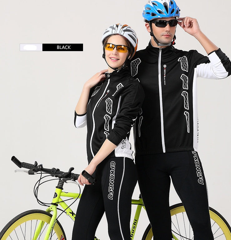 Unisex Long-Sleeve Cycling Jersey Set