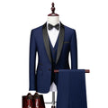 Men's Slim Fit Three-Piece Casual Suit – One-Button, 13 Colors