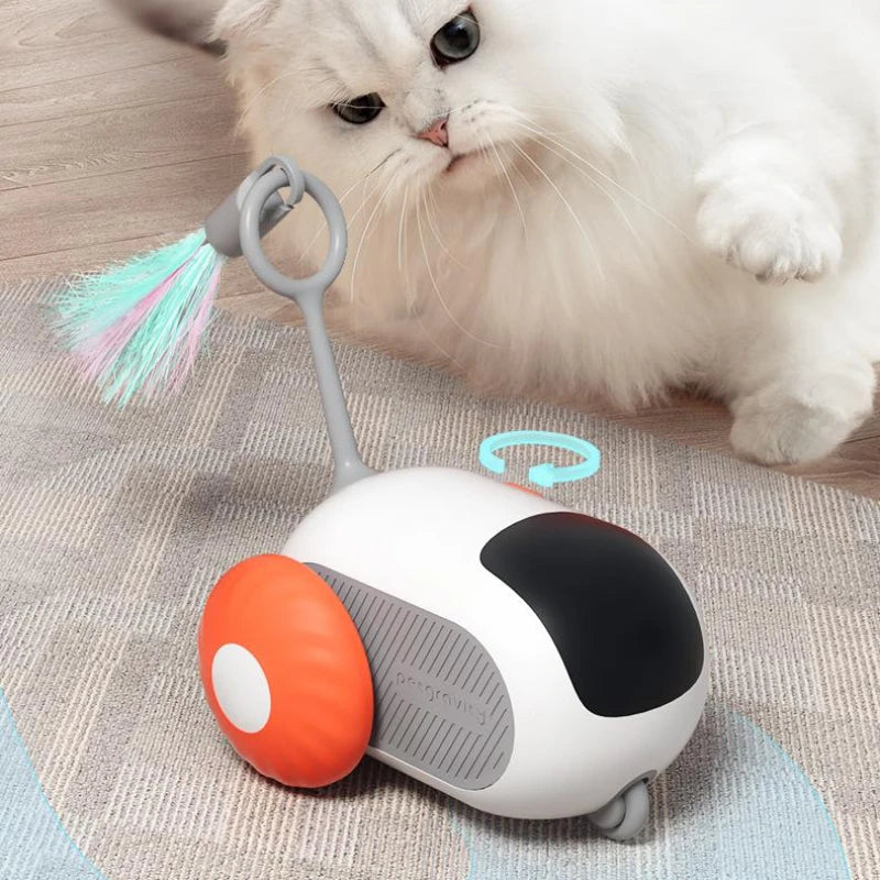 Remote Control Cat Toy Car - USB Rechargeable Interactive Chase Toy