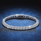 Moissanite Sterling Silver Luxury Bracelet | Fredlox Direct