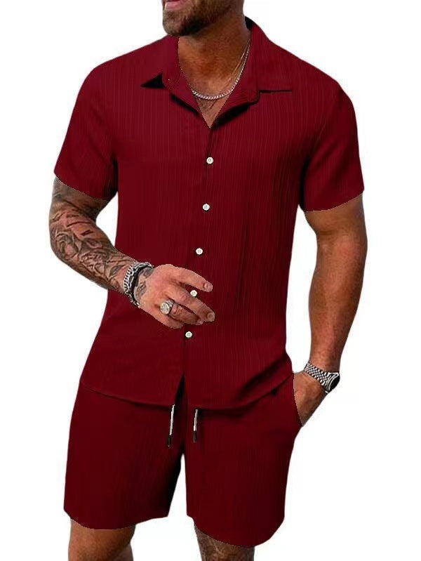 Men's Summer Mesh Polo & Shorts Set | 16 Colors