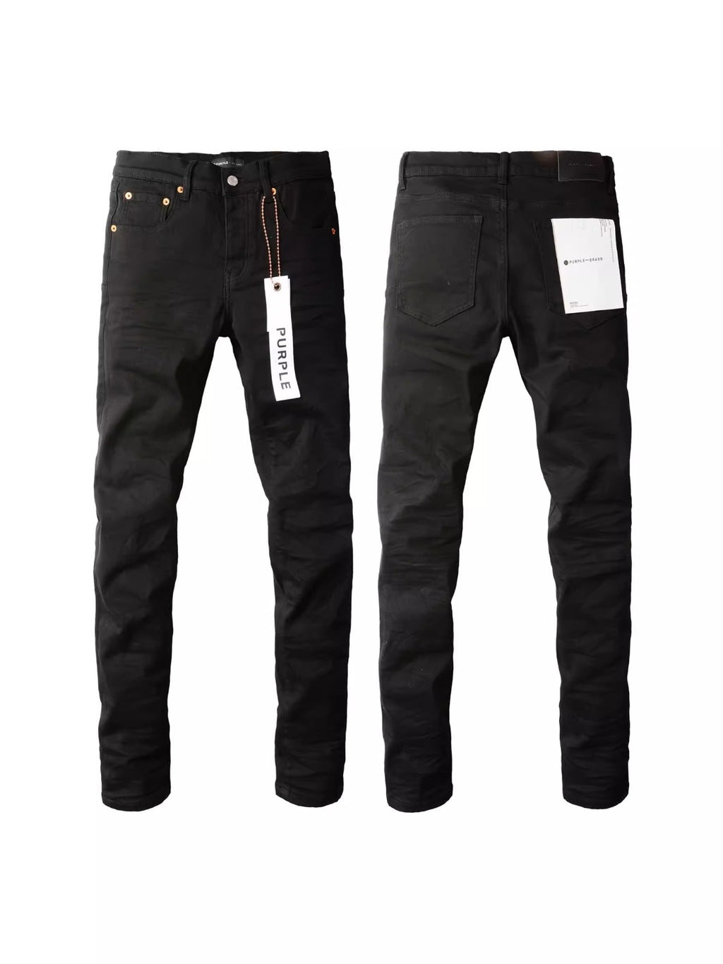 Men's PU Leather Denim Pants | Embroidered Slim Fit SW-K01 S 28