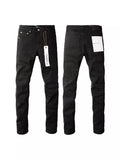 Men's PU Leather Denim Pants | Embroidered Slim Fit SW-K01 S 28