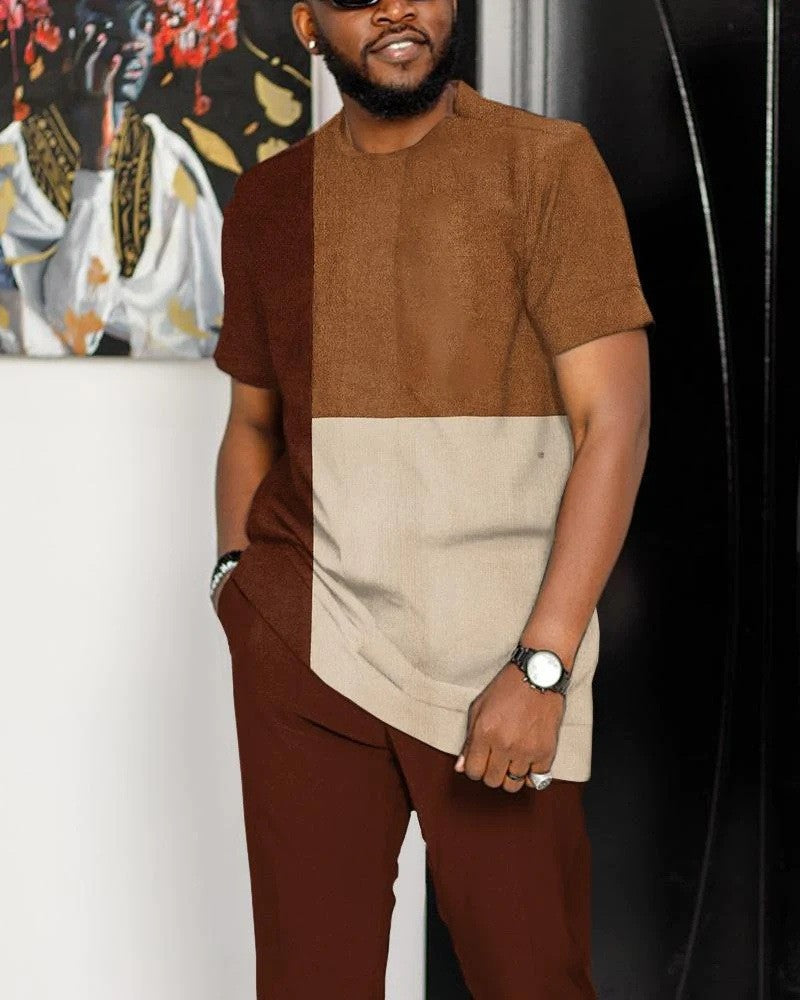 Men's 3D Print Sportswear Set | Top & Long Pants